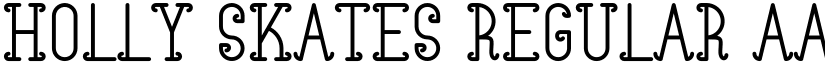 Holly Skates Regular font