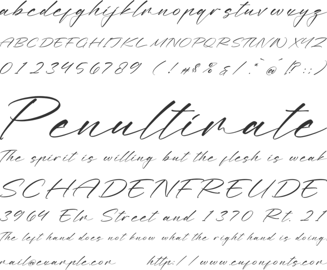 Vinletha Gyldham font preview