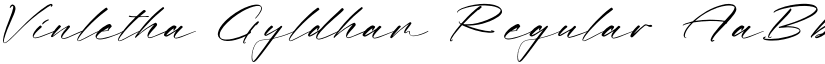 Vinletha Gyldham Regular font