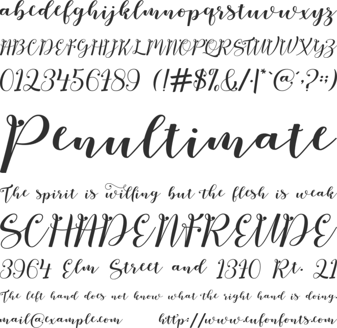 Hello Smile font preview