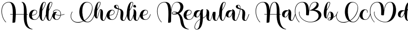 Hello Cherlie Regular font