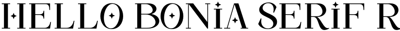 Hello Bonia Serif font download