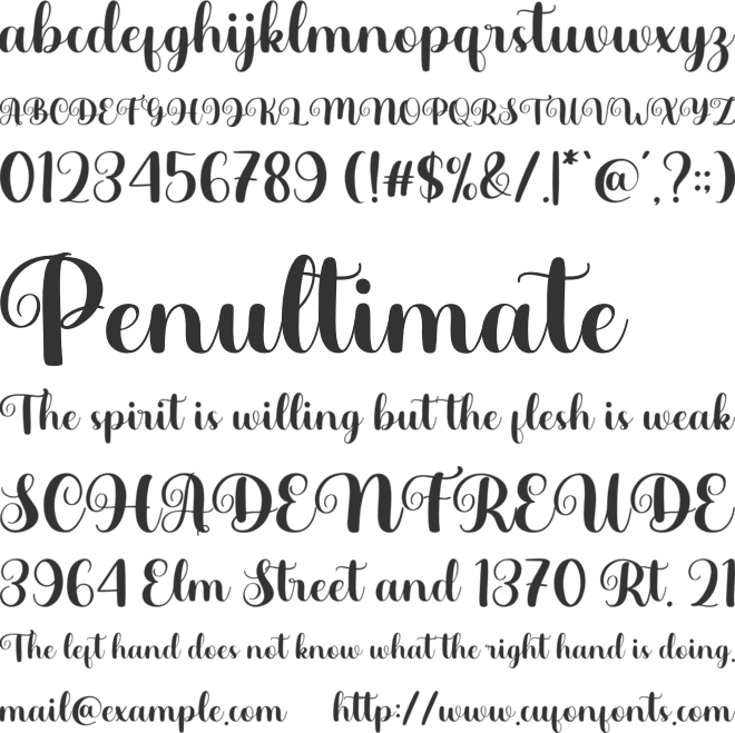 Haulura font preview