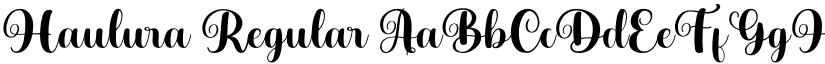 Haulura Regular font