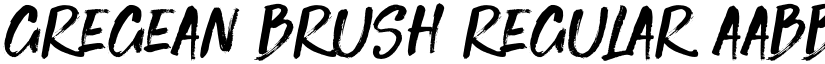 Gregean Brush Regular font
