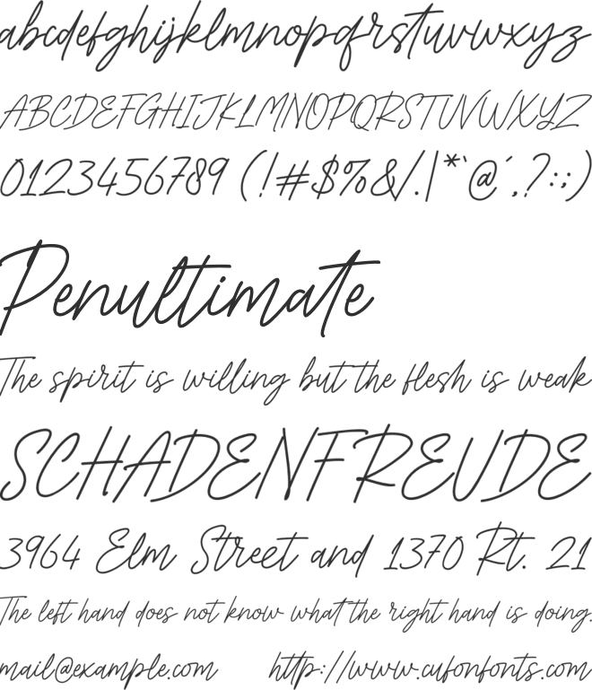 Gondessy font preview