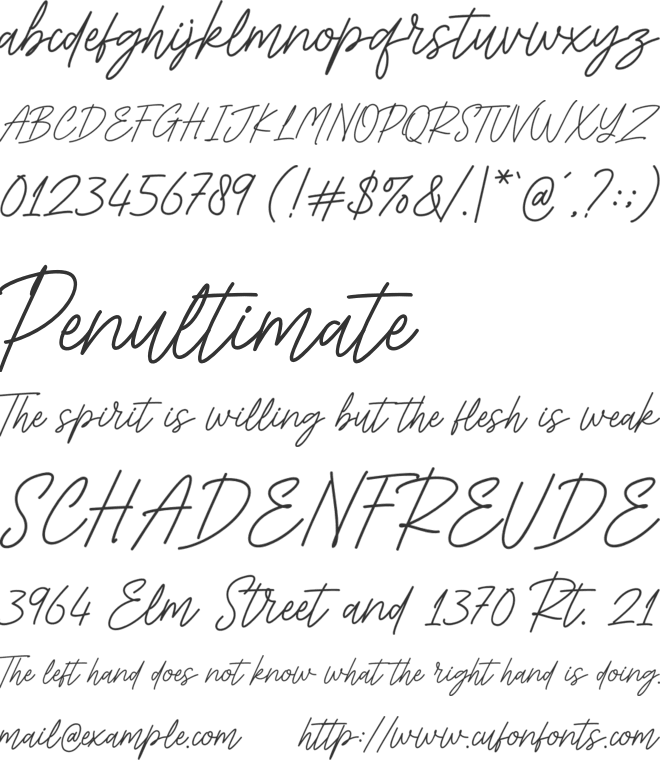 Gondessy font preview