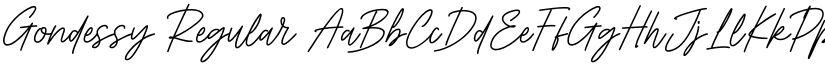 Gondessy Regular font