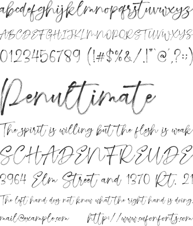 Getaliss font preview