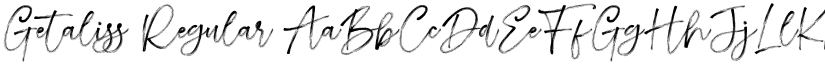 Getaliss Regular font