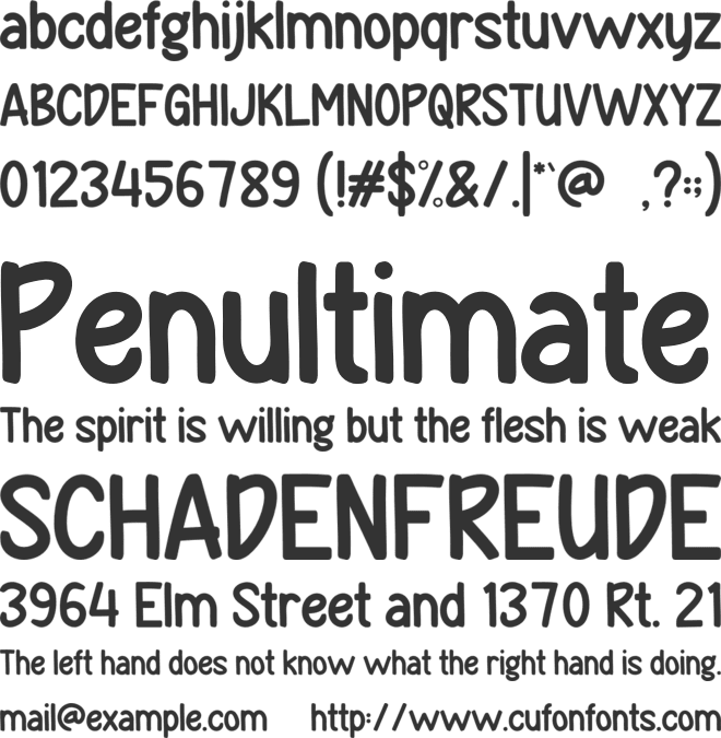 FROSTY FIZZ font preview