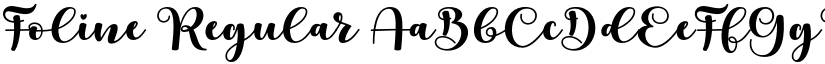 Foline Regular font