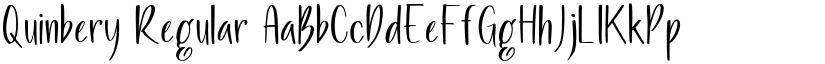 Quinbery Regular font