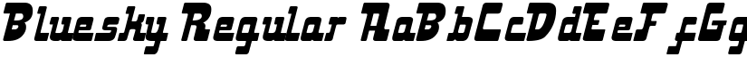 Bluesky Regular font