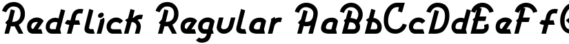 Redflick Regular font