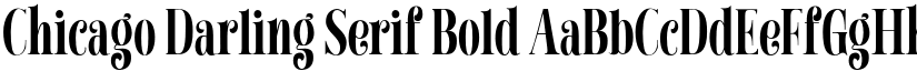 Chicago Darling Serif Bold font