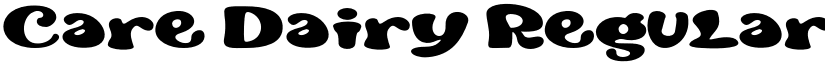 Care Dairy Regular font