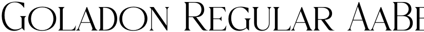 Goladon Regular font