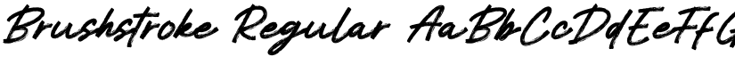 Brushstroke Regular font