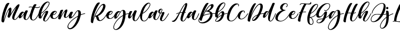 Matheny Regular font