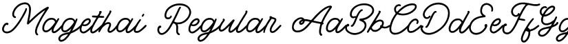 Magethai Regular font