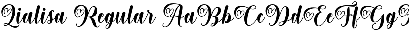 Lialisa Regular font