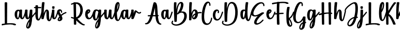 Laythis Regular font