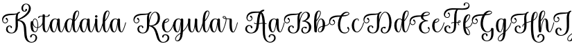 Kotadaila Regular font