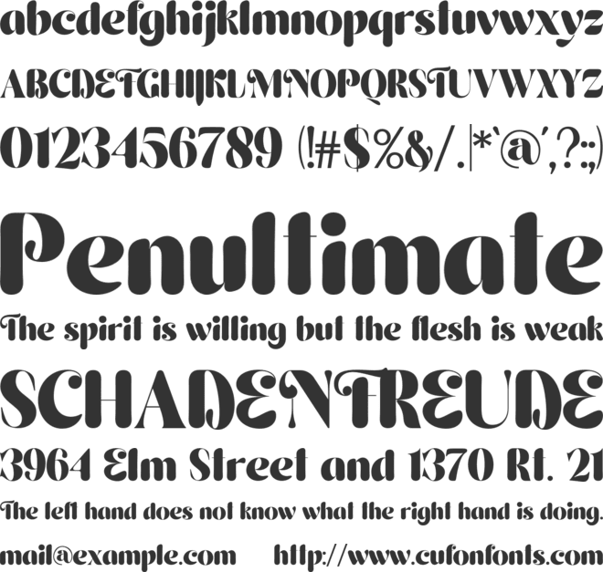 Konecya font preview