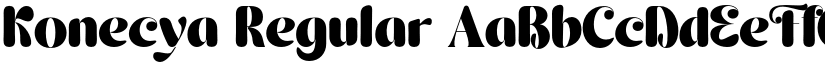 Konecya Regular font