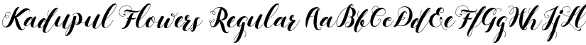 Kadupul Flowers Regular font