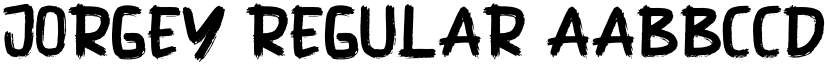 Jorgey Regular font