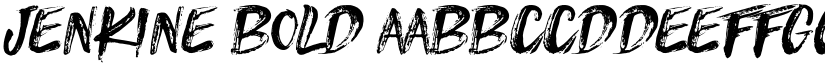 JENKINE Bold font