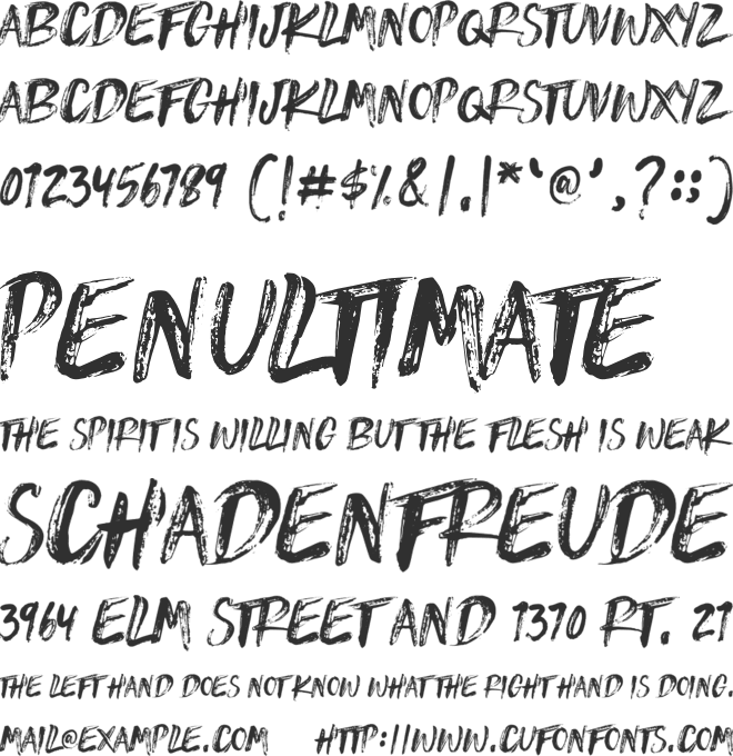 JENKINE font preview