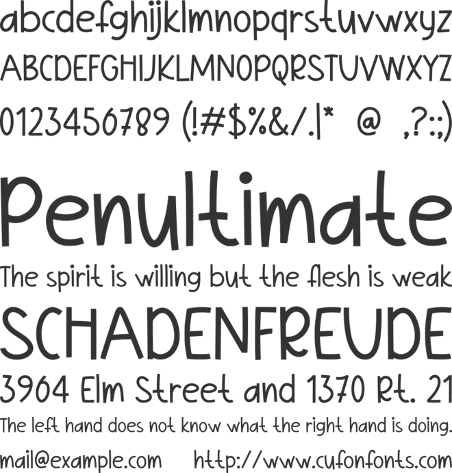 Romantic Party font preview
