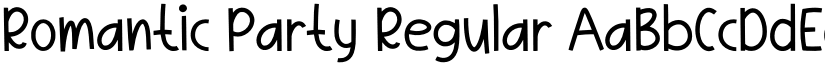 Romantic Party Regular font