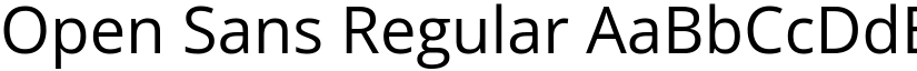 Open Sans Regular (Variable) font