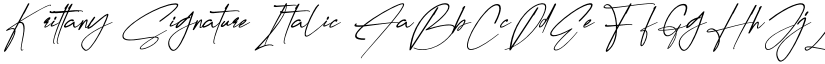 Krittany Signature Italic font