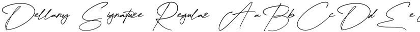 Dellany Signature Regular font