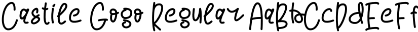Castile Gogo Regular font