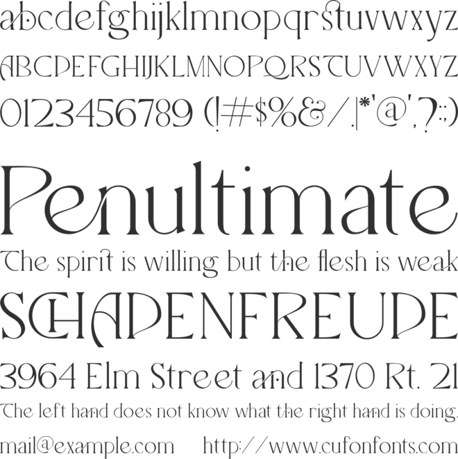 itangiuh Personal Use only font preview