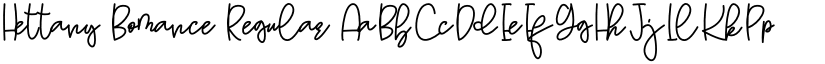 Hettany Bomance Regular font