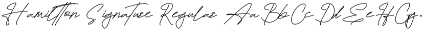 Hamiltton Signature Regular font