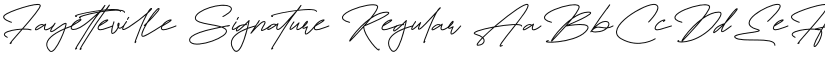 Fayetteville Signature font download