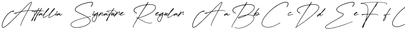 Attallia Signature Regular font