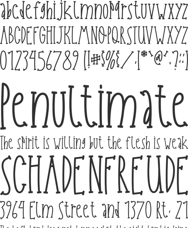 Apple Owl font preview
