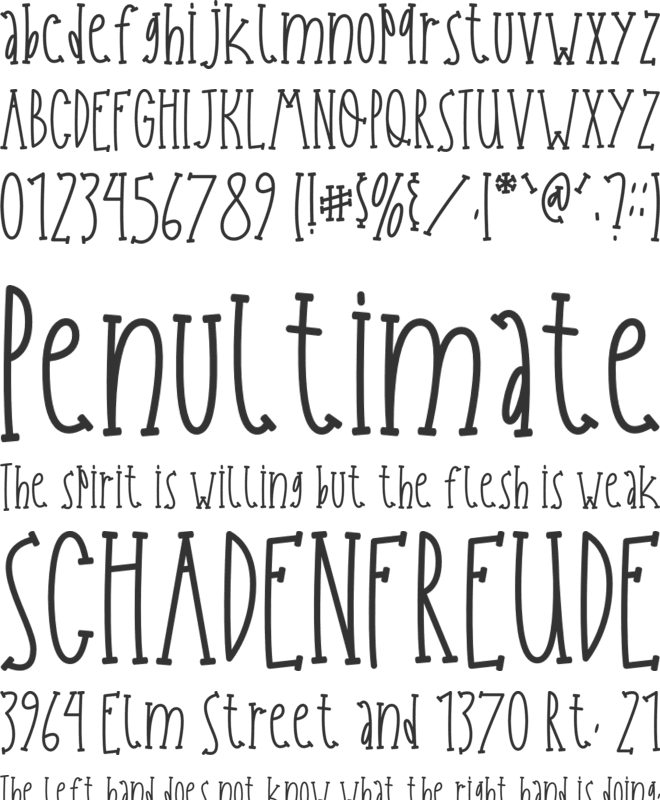 Apple Owl font preview