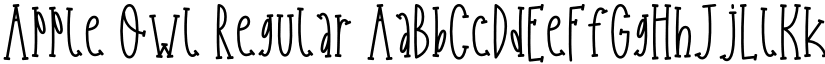 Apple Owl Regular font