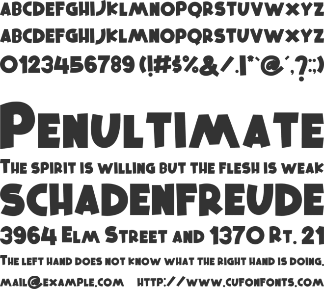 Squire Hawaii font preview