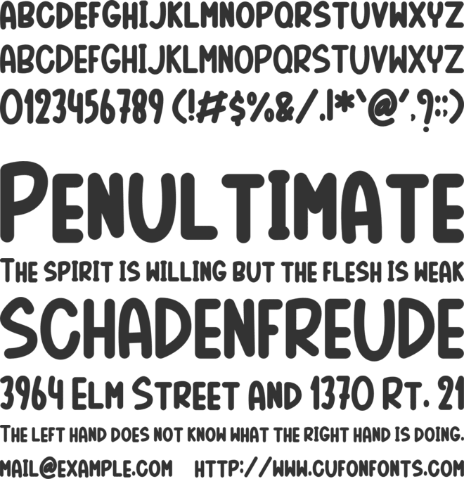 Amelia Heart font preview